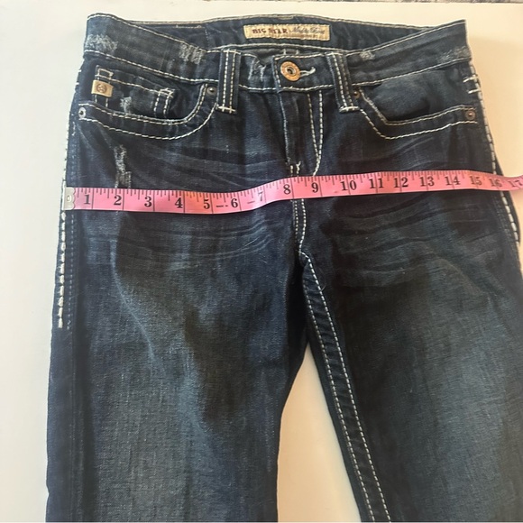 Big Star Darker Wash Y2K Inspired Maddie Boot Embroidered Pockets Jeans Size 25 - Picture 14 of 16